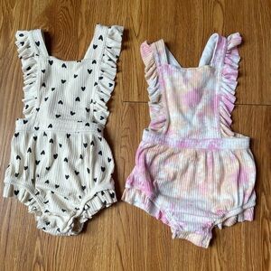 Heart Patterned Baby Romper